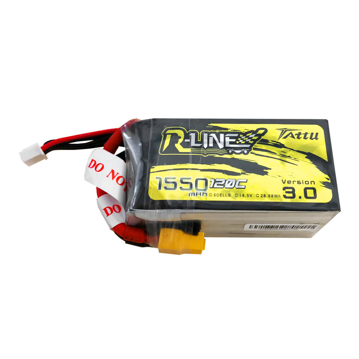 Tattu 1550mAh 5S 120C 18.5V R-Line Version 3.0 Lipo Battery with XT60 Plug