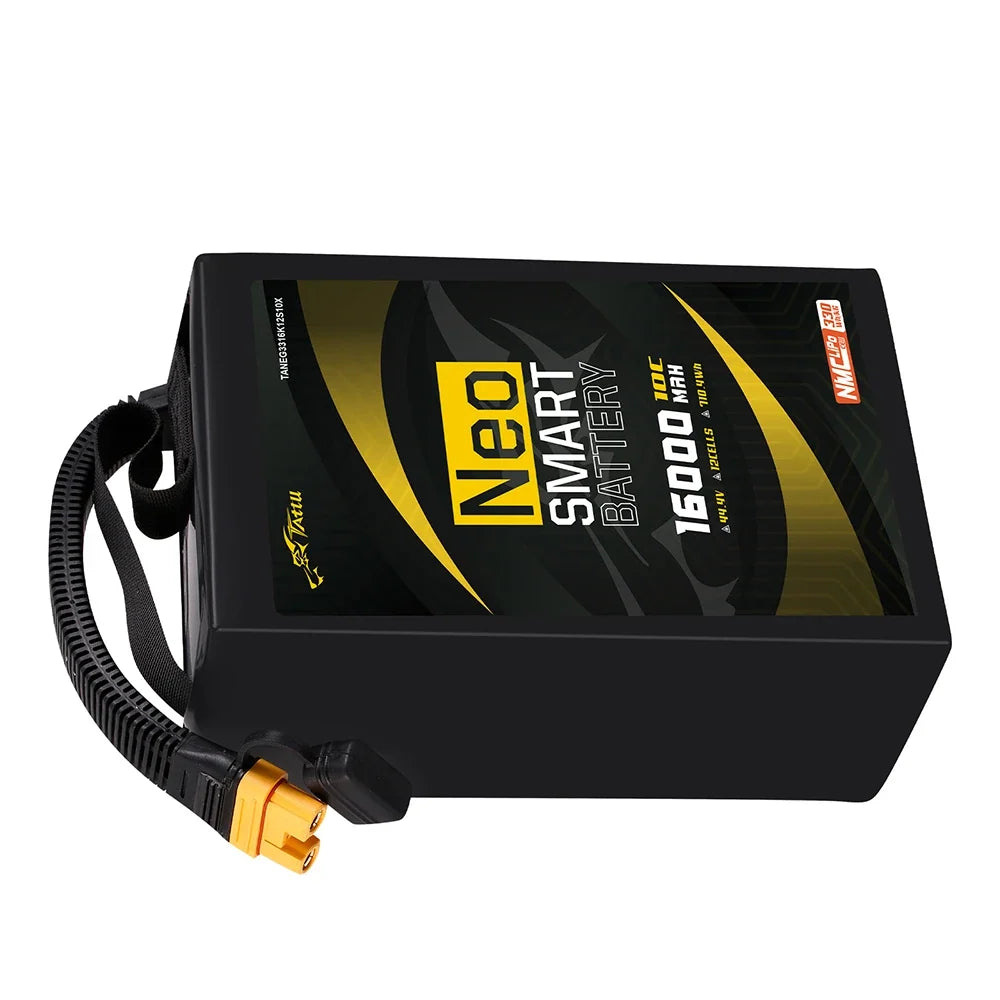 Tattu 16000mAh 12S 10C 44.4V Smart Lipo Battery | AS150U-F Plug | NEO Compact