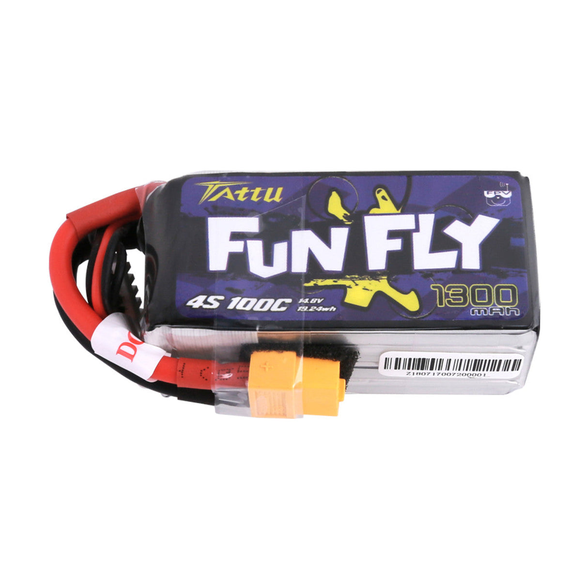 Tattu 1300mAh 4s 100C 14.8V FunFly Battery Pack