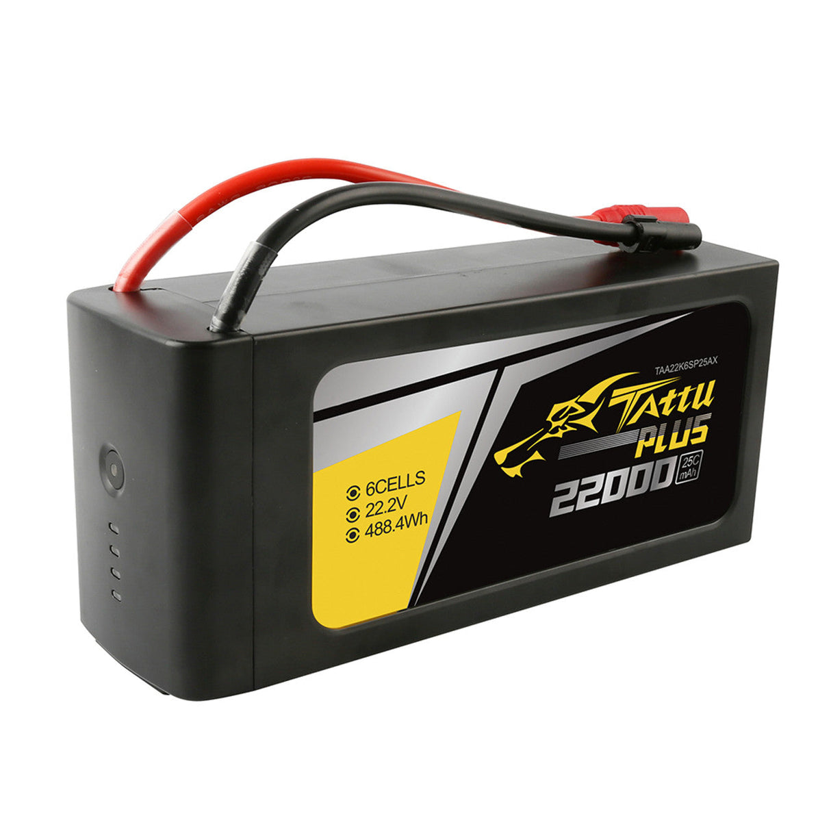 Tattu Plus 6s 22000mAh 25C 22.2V Lipo Smart Battery Pack with AS150+XT150 Plug