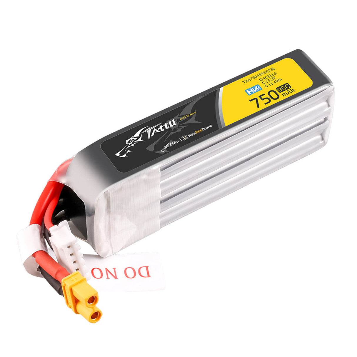 Tattu 750mAh 4S 95C 15.2V R-Line HV Lipo Battery Pack with XT30 Plug