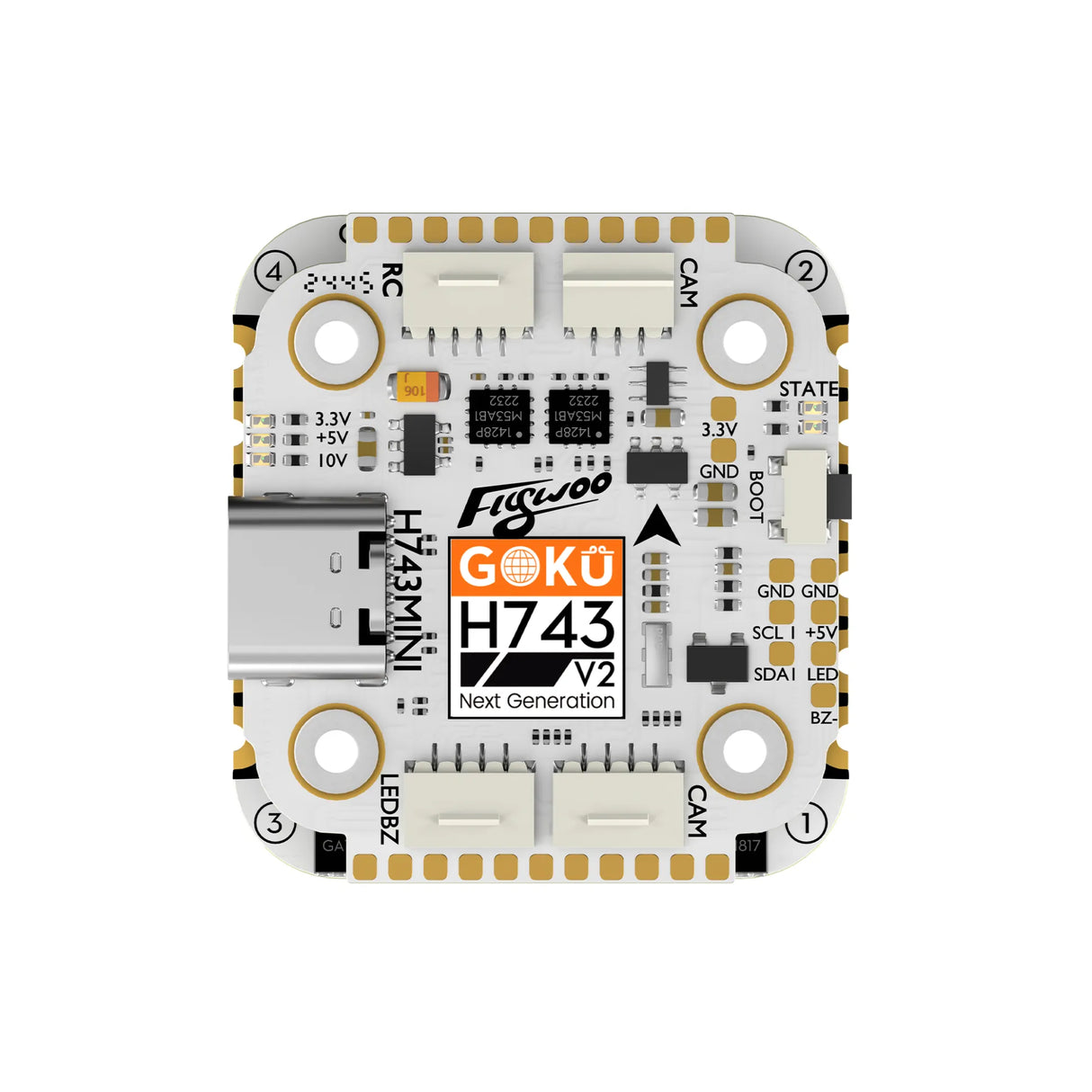Flywoo GOKU H743 PRO Mini 45A 32Bit 128K 20*20 Stack P&P O4/O4 Pro