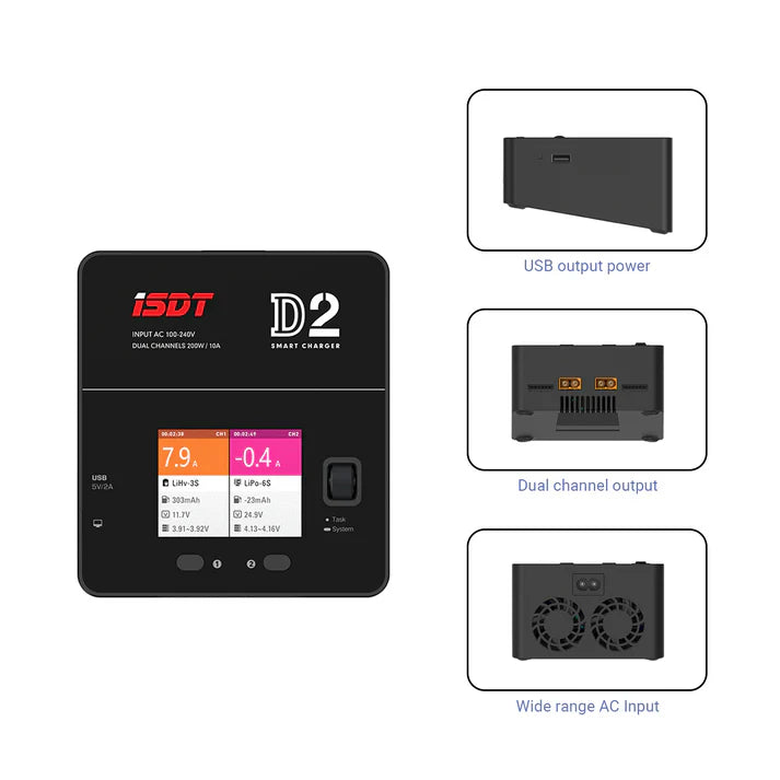 ISDT D2 Mark 2 LiPo Battery Balance Charger