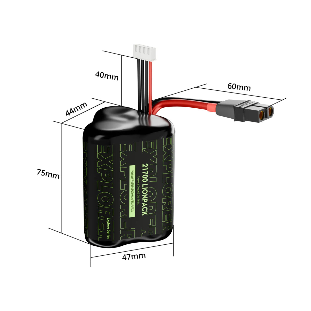 Flywoo Explorer Molicel P45B 21700 4S2P 9000mAh Lion Battery