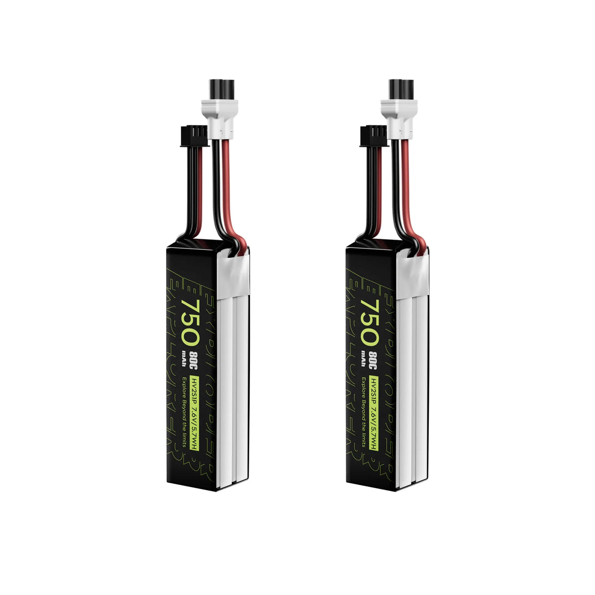 Flywoo Explorer 750mAh LiHV 2S 80C Battery Flywoo XT30UP (2-Pack)