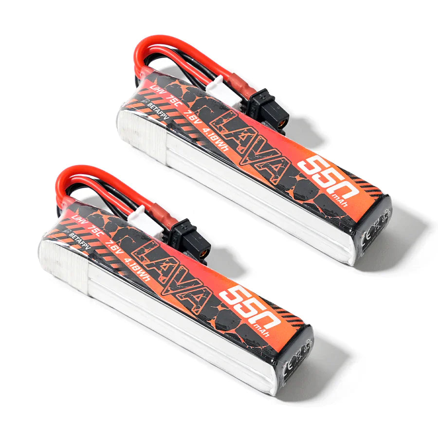 BetaFPV LAVA 2S 550mAh 75C Battery (2-Pack)
