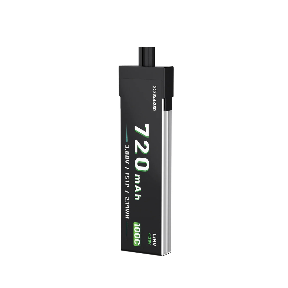 Sub250 1S 720mAh 90C Battery (6-Pack)