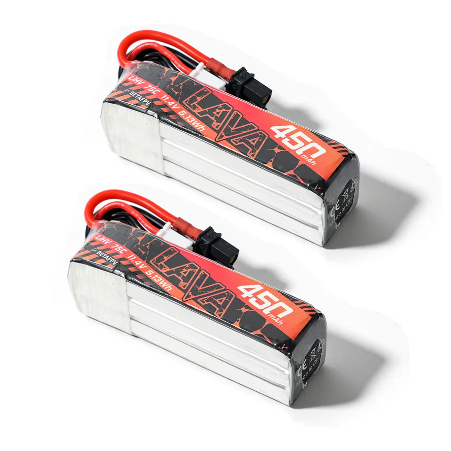 BetaFPV LAVA 3S 450mAh 75C Battery (2-Pack)