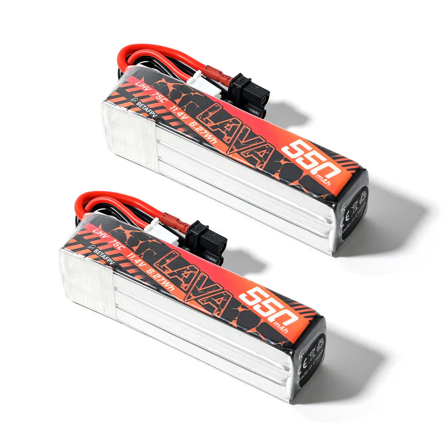 BetaFPV LAVA 3S 550mAh 75C Battery (2-Pack)