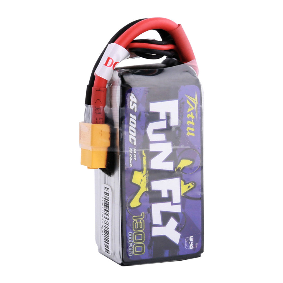 Tattu 1300mAh 4s 100C 14.8V FunFly Battery Pack