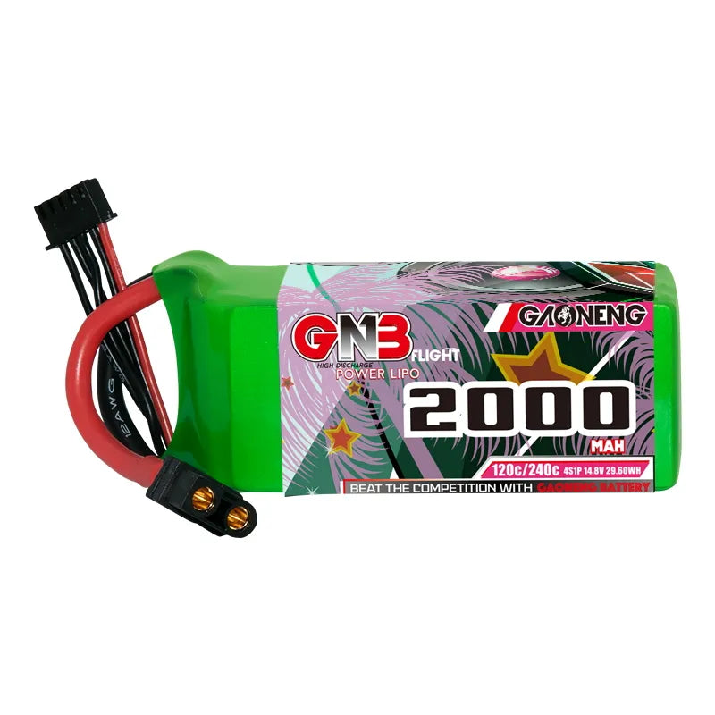 GNB 4S 14.8V 2000mAh 120C XT60 LiPo Battery
