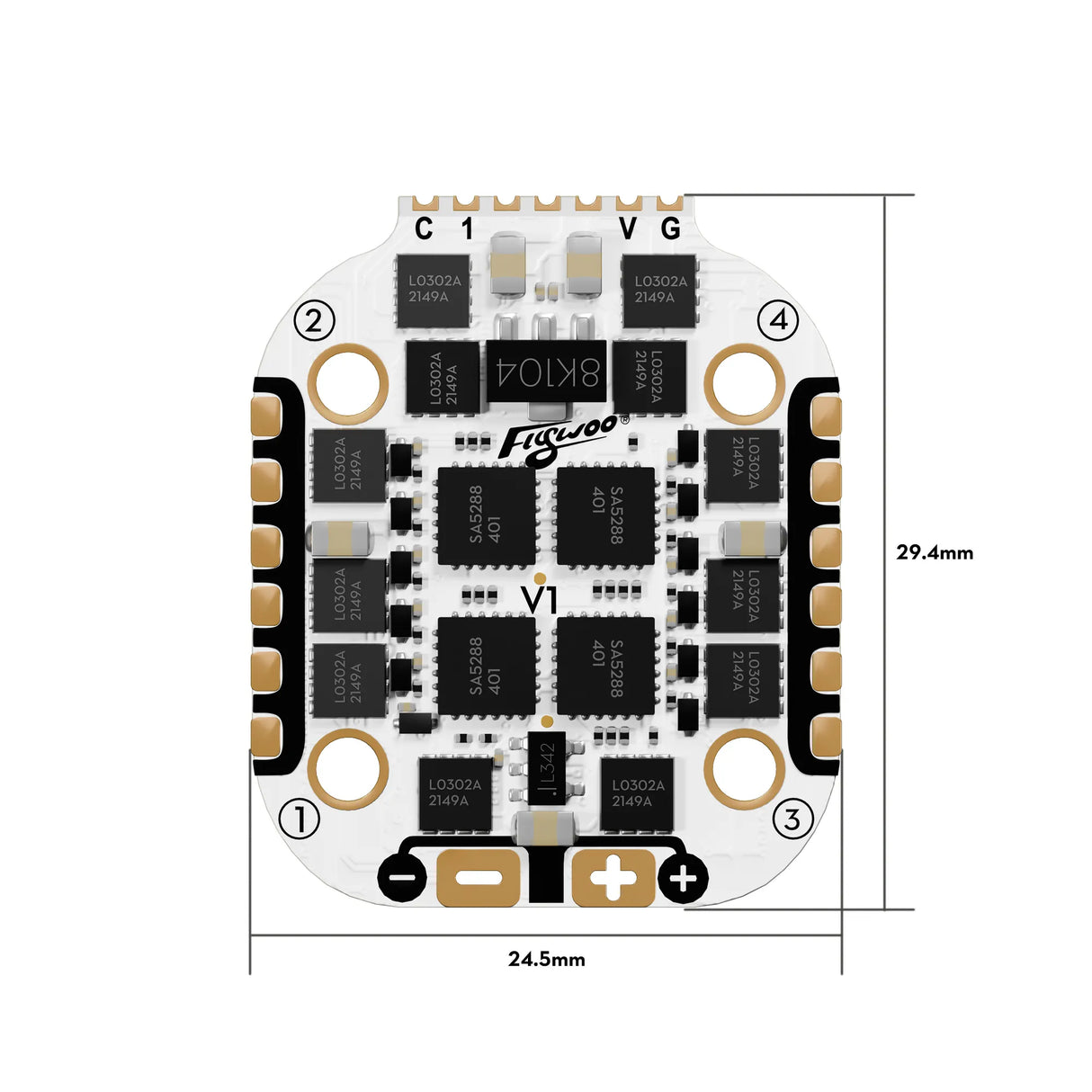 Flywoo GOKU GN405 Nano HD 35A Stack V3 W/TXCO ELRS 2.4 PNP O4/O4 Pro