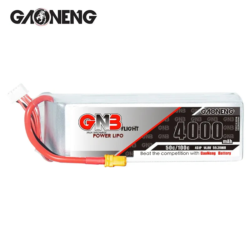 GNB 4S 14.8V 4000mAh 50C LiPo Battery XT60