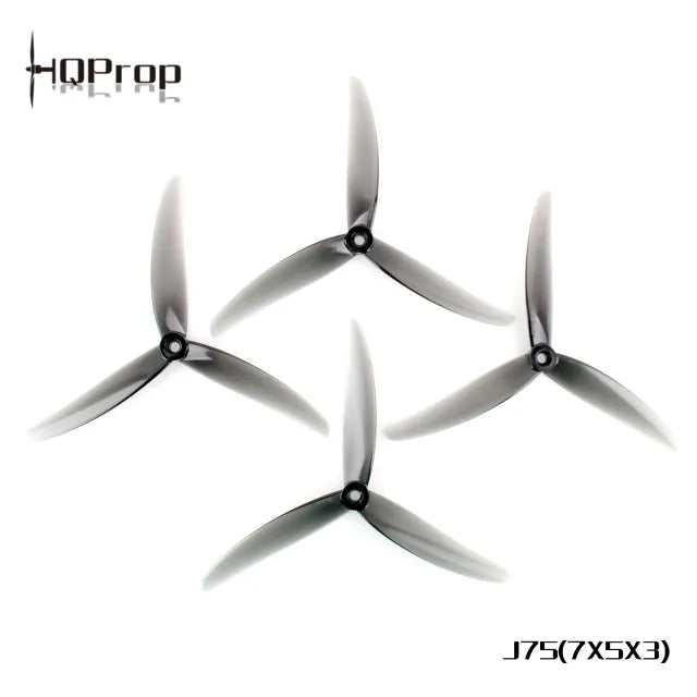 HQProp J75 7X5X3 Gris clair (2CW+2CCW)-Polycarbonate