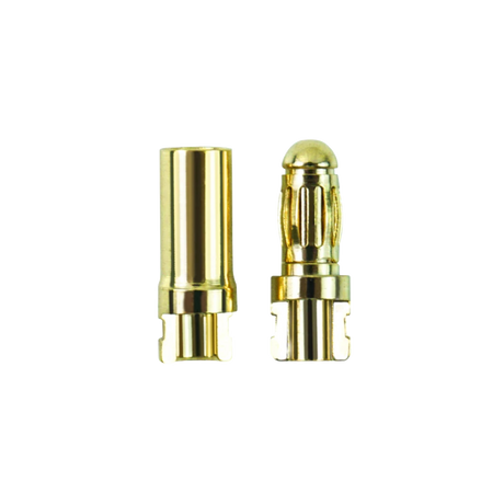 3.5mm Banana Plug Bullet Connectors (10 Male 10 Female) - DroneDynamics.ca