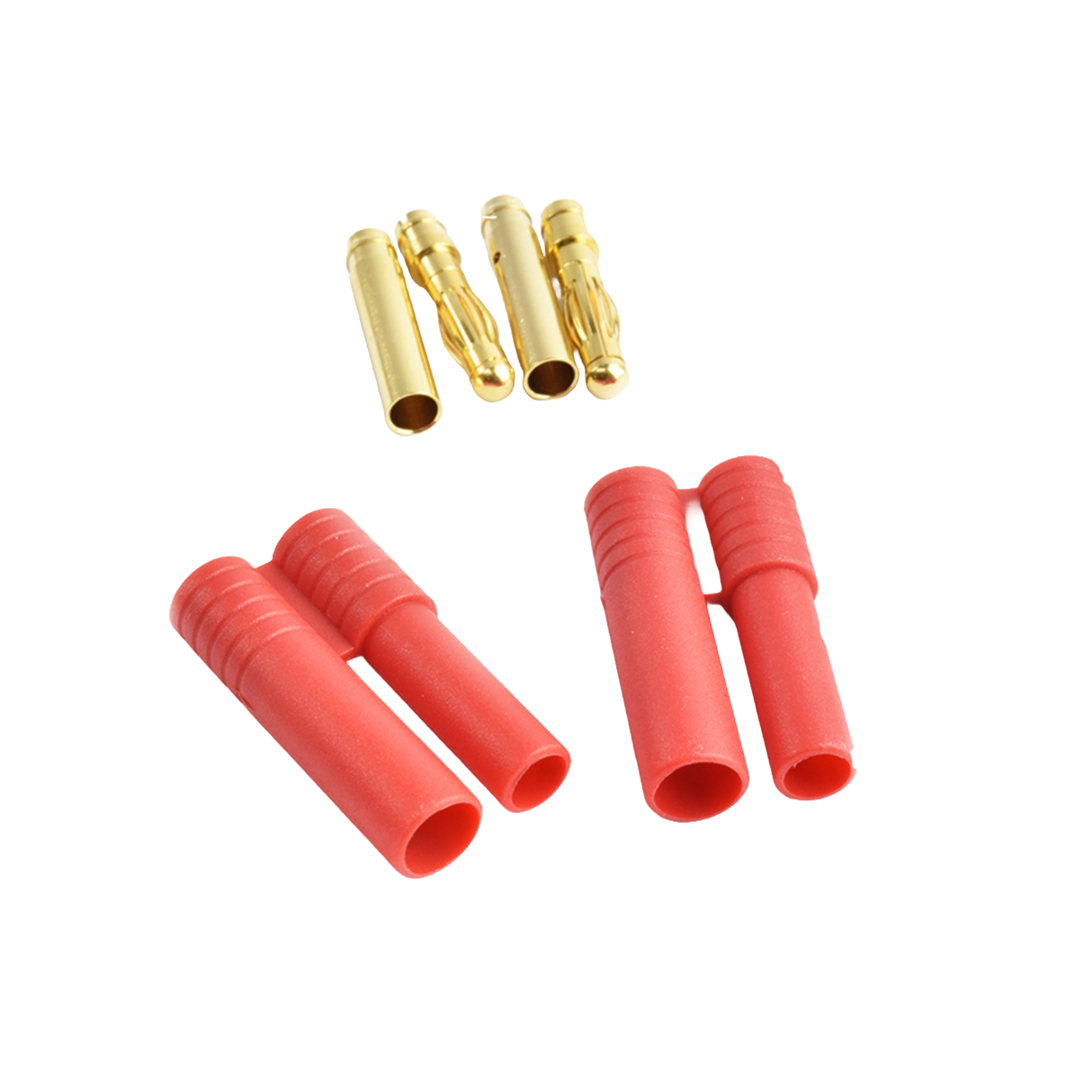 HXT 4mm Gold Plated Connector W/Housing (10x Male 10x Female) - DroneDynamics.ca