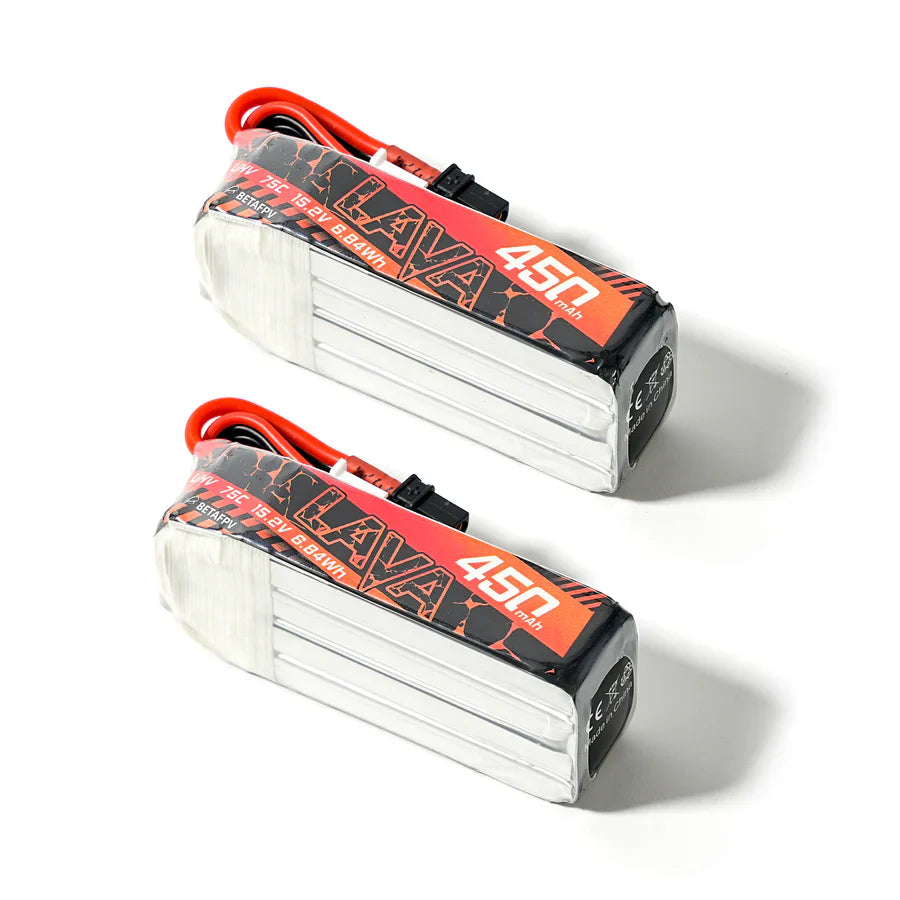 BetaFPV LAVA 4S 450mAh 75C Battery (2-Pack)