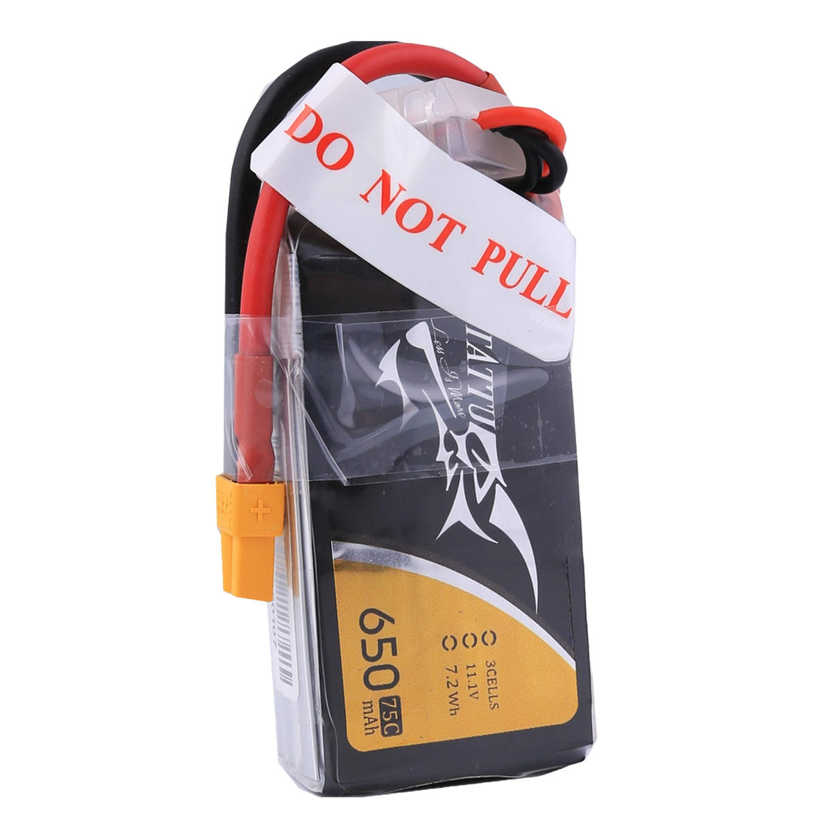 Tattu 650mAh 3S 75C 11.1V Lipo Battery Pack With XT30 Plug