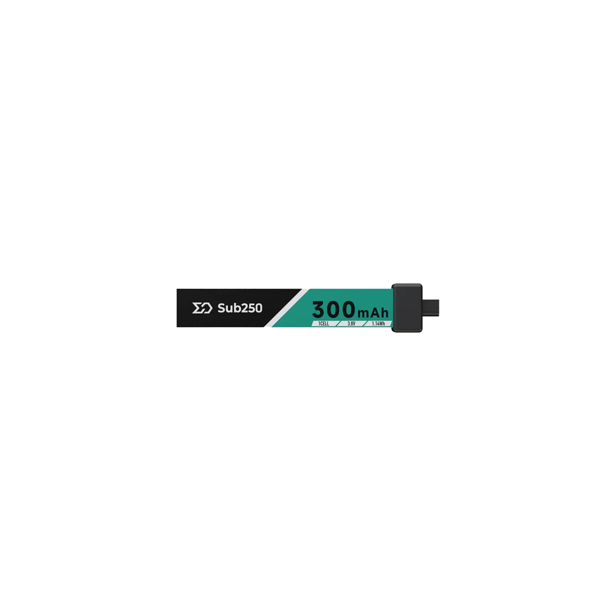 Sub250 1S 300mAh 75 C Battery (5-Pack)