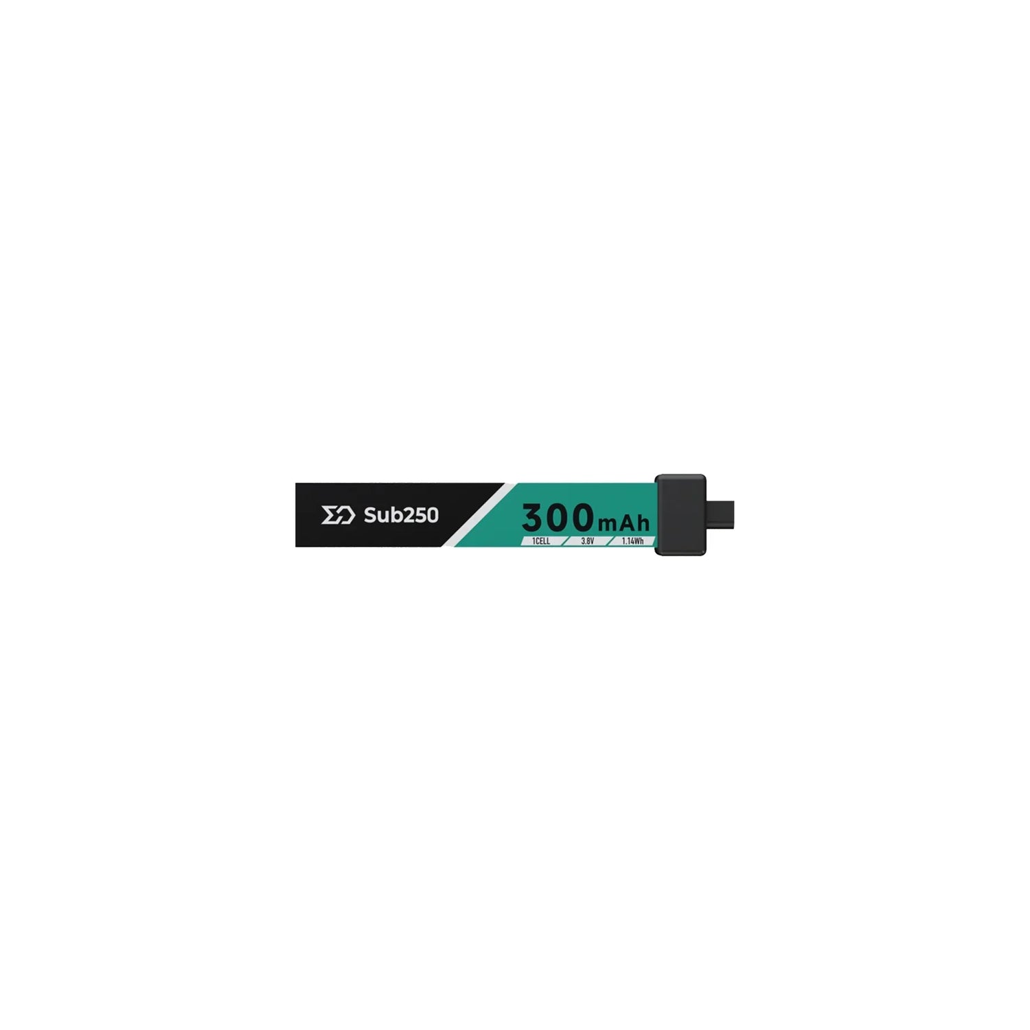 Sub250 1S 300mAh 75 C Battery (5-Pack)
