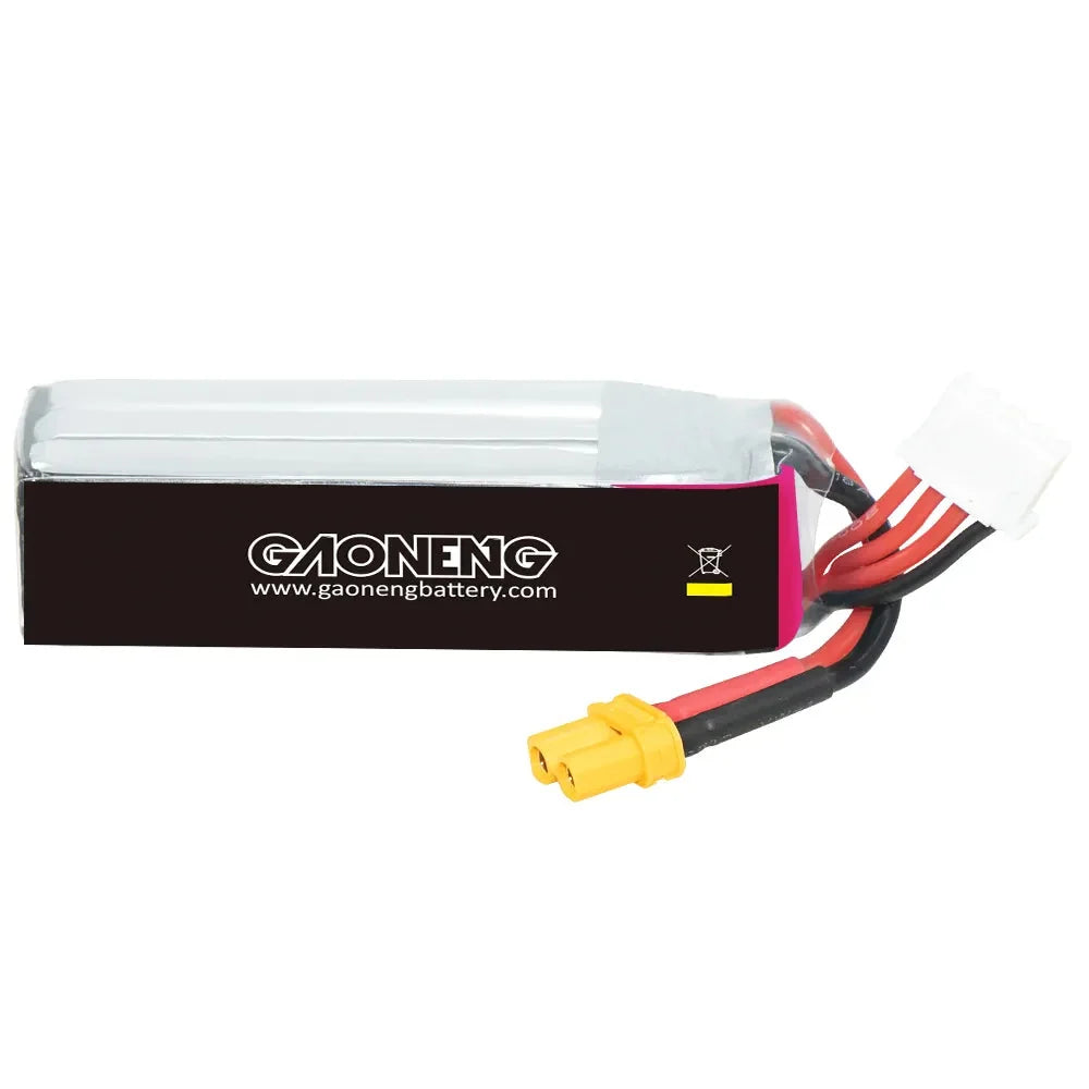 GAONENG GNB LiHV 3S 11.4V 450mAh 80C XT30 LiPo Battery Long Type