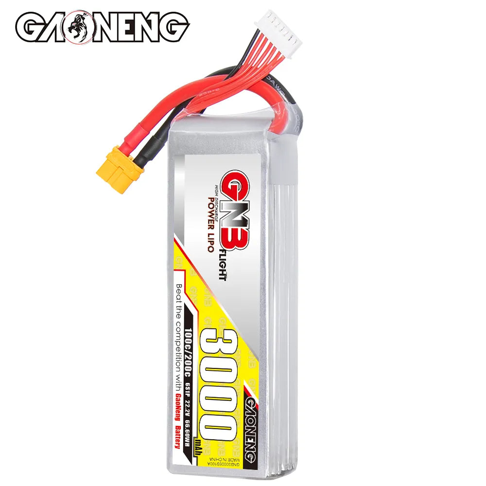 GNB 6S 22.2V 3000mAh 100C LiPo Battery XT60
