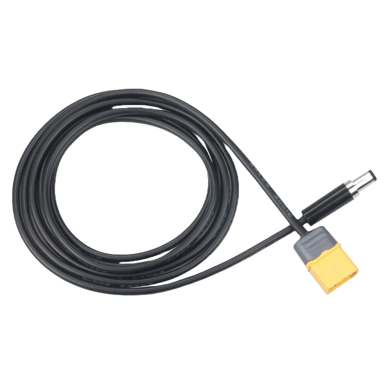 XT60 Male Bullet Connector to Male DC 5.5mm X 2.5mm DC5525 Power Cable for TS100 - DroneDynamics.ca