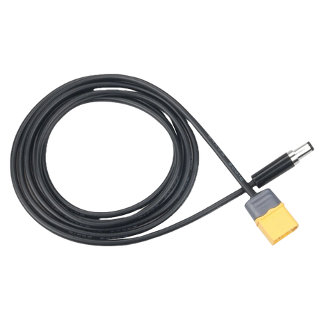 XT60 Male Bullet Connector to Male DC 5.5mm X 2.5mm DC5525 Power Cable for TS100 - DroneDynamics.ca