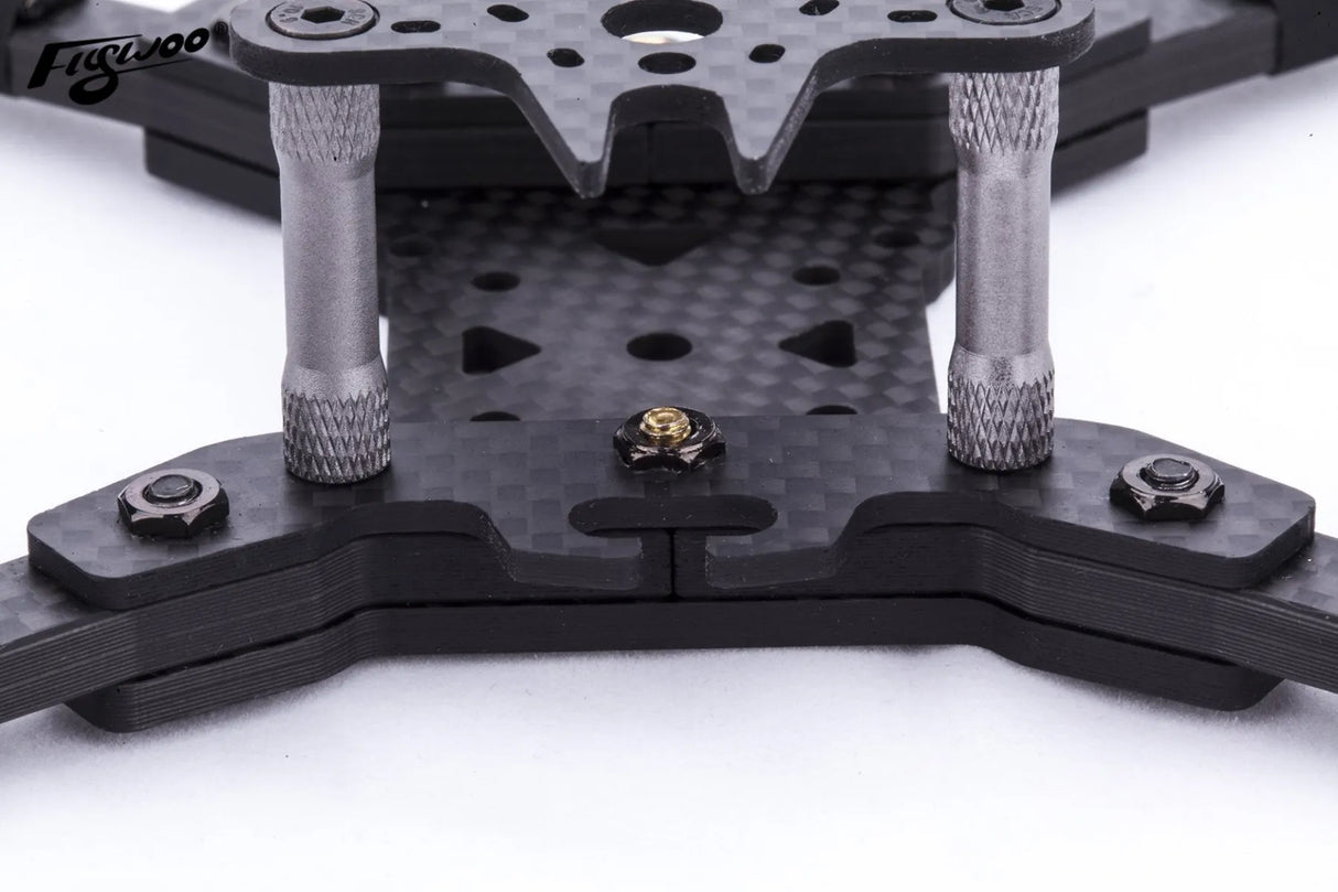 Flywoo M3 Press Hexagonal Nuts Titanium (20-Pack)