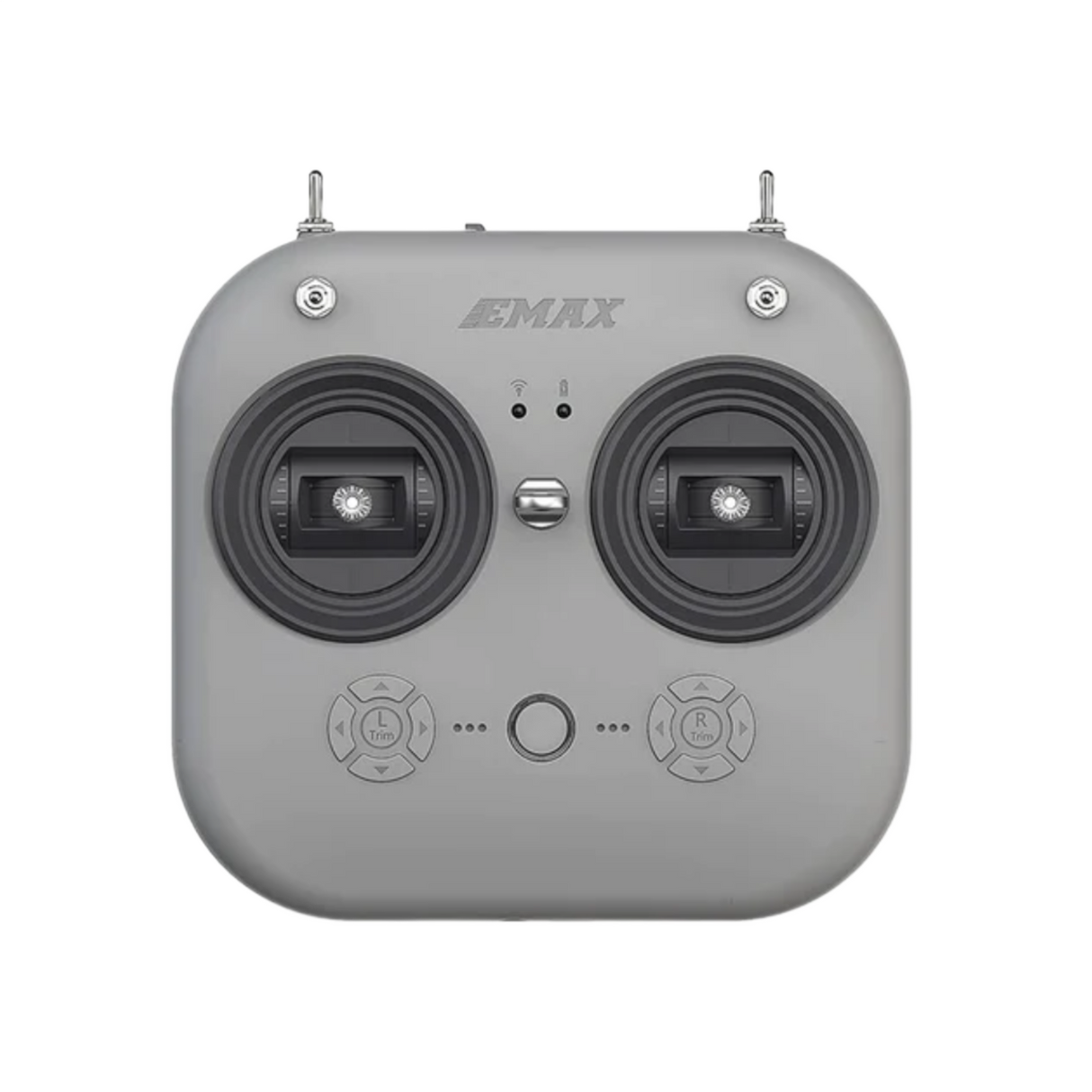 EMAX E8 2.4GHz 8CH Dual-frequency Left Right Switch Mode2 Radio Transmitter Built-in USB Charge Wired Trainer Interface for EMAX Tinyhawk III RC Drone - DroneDynamics.ca