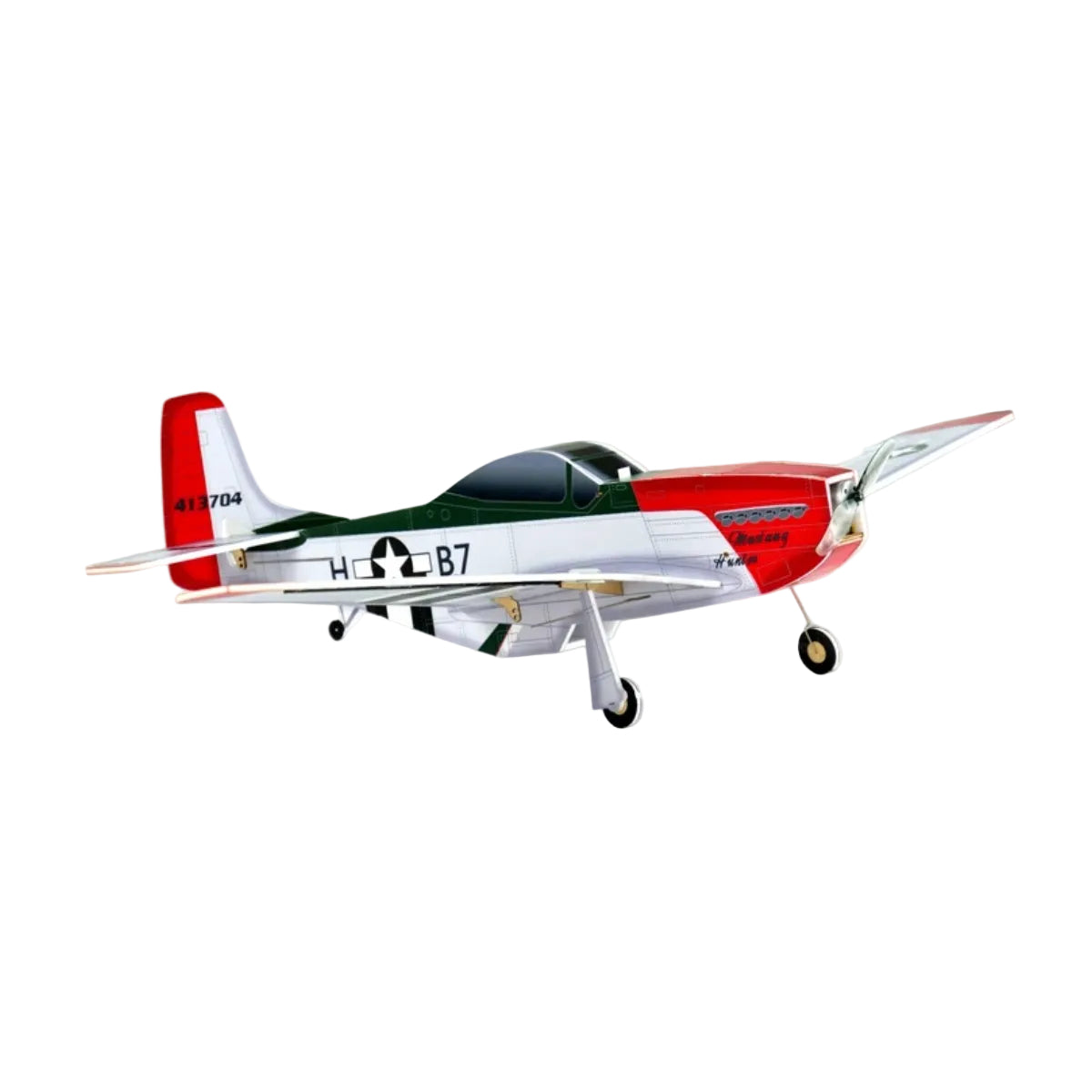 HEEWING P-51 Mustang R/C Plane - PNP (Silver/Red)