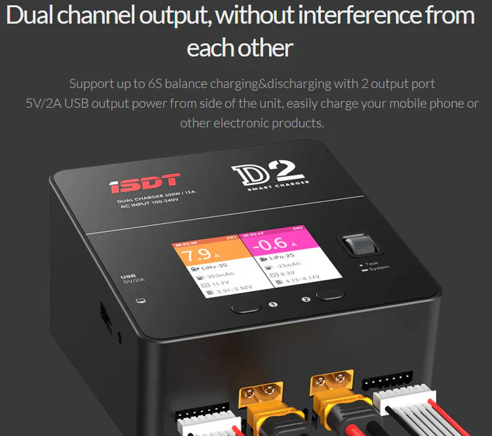 ISDT D2 Mark 2 LiPo Battery Balance Charger