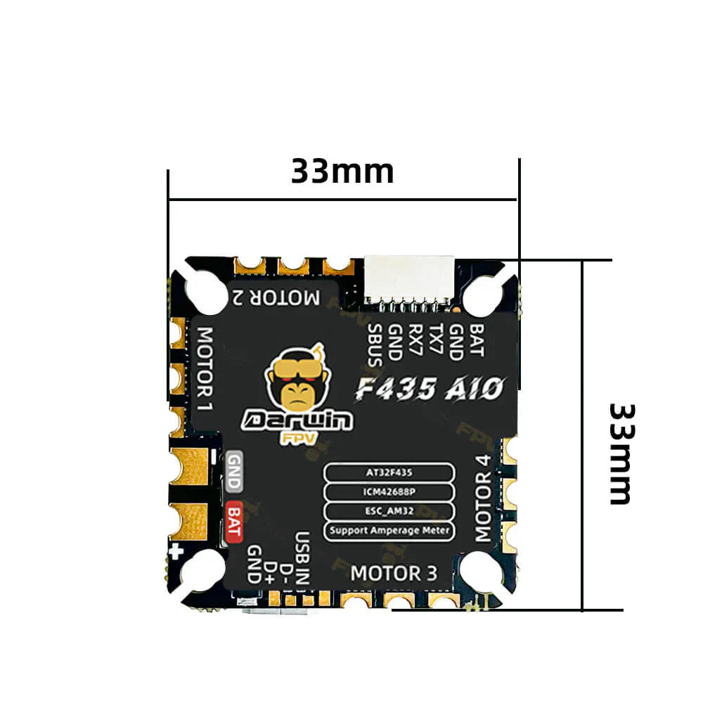 DarwinFPV F435 45A AM32 AIO