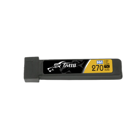 Tattu 270mAh 3.8V High Voltage 75C 1S1P Lipo Battery Pack with JST-PHR 2.0 Plug (5pcs) - DroneDynamics.ca