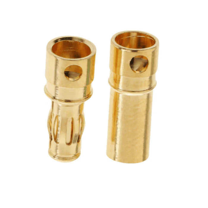 3.5mm Banana Plug Bullet Connectors (10 Male 10 Female) - DroneDynamics.ca