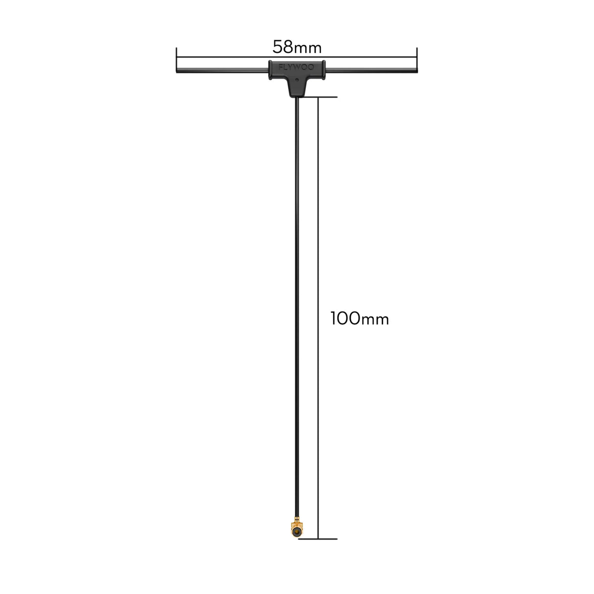 Flywoo ELRS 2.4g Minimortal PCB T Antenna UFL (100mm)