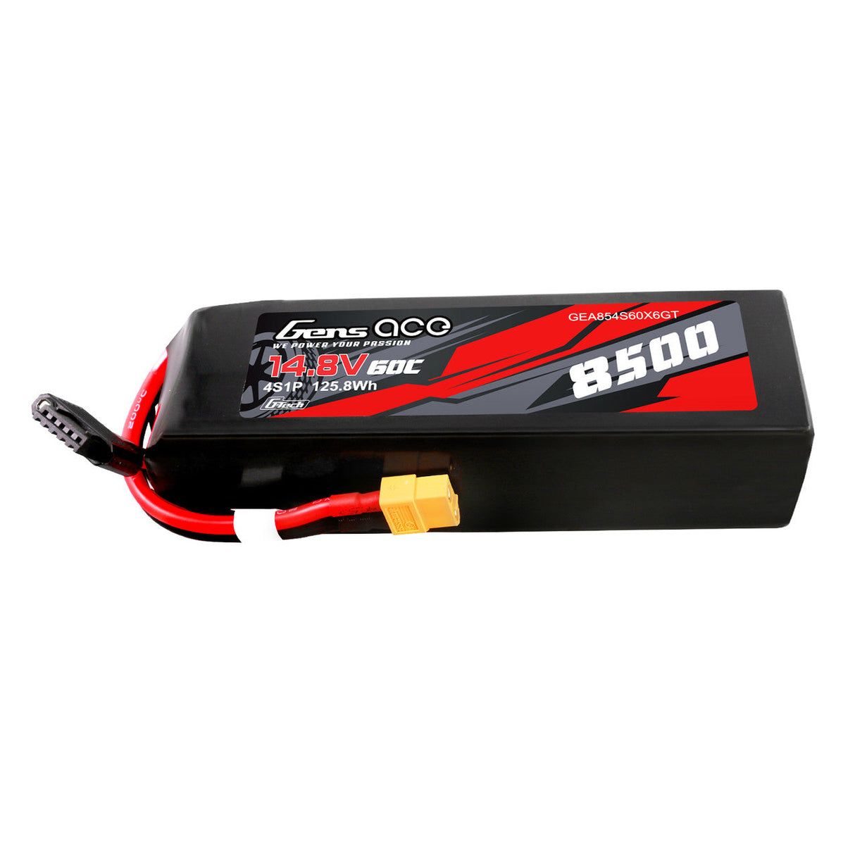 GensAce 4S 8500mAh 60C 14.8V G-tech Lipo Battery Pack with XT60