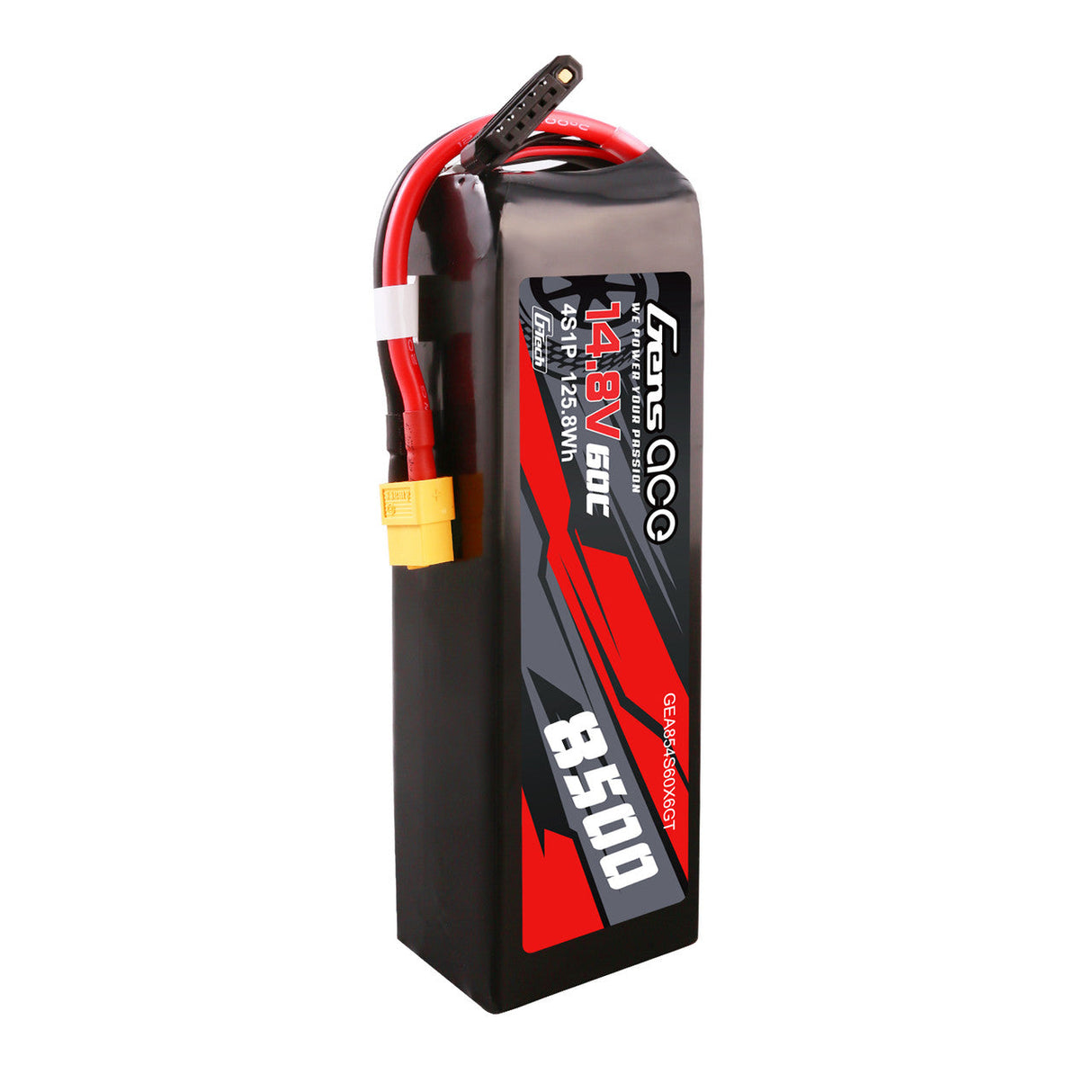 GensAce 4S 8500mAh 60C 14.8V G-tech Lipo Battery Pack with XT60