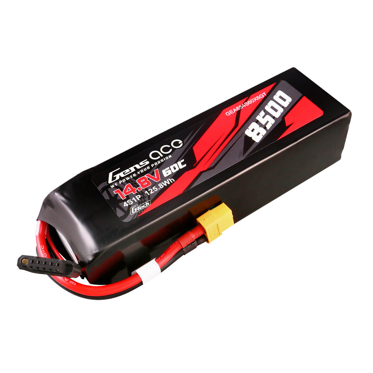 GensAce 4S 8500mAh 60C 14.8V G-tech Lipo Battery Pack with XT60