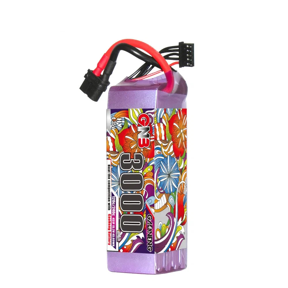 GAONENG GNB LiHV 4S 15.2V 3000mAh 120C XT60 LiPo Battery