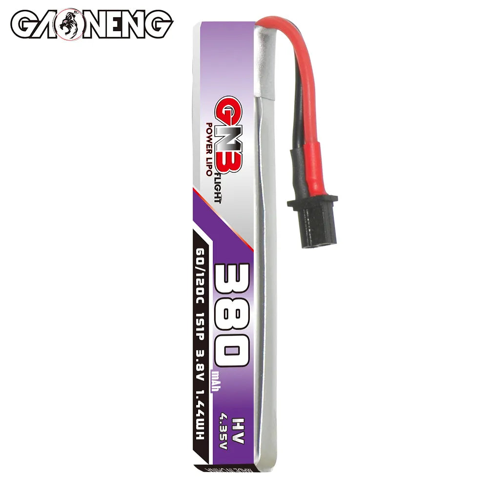 GNB LiHV 1S 3.8V 380mAh 60C A30 Cabled LiPo Battery