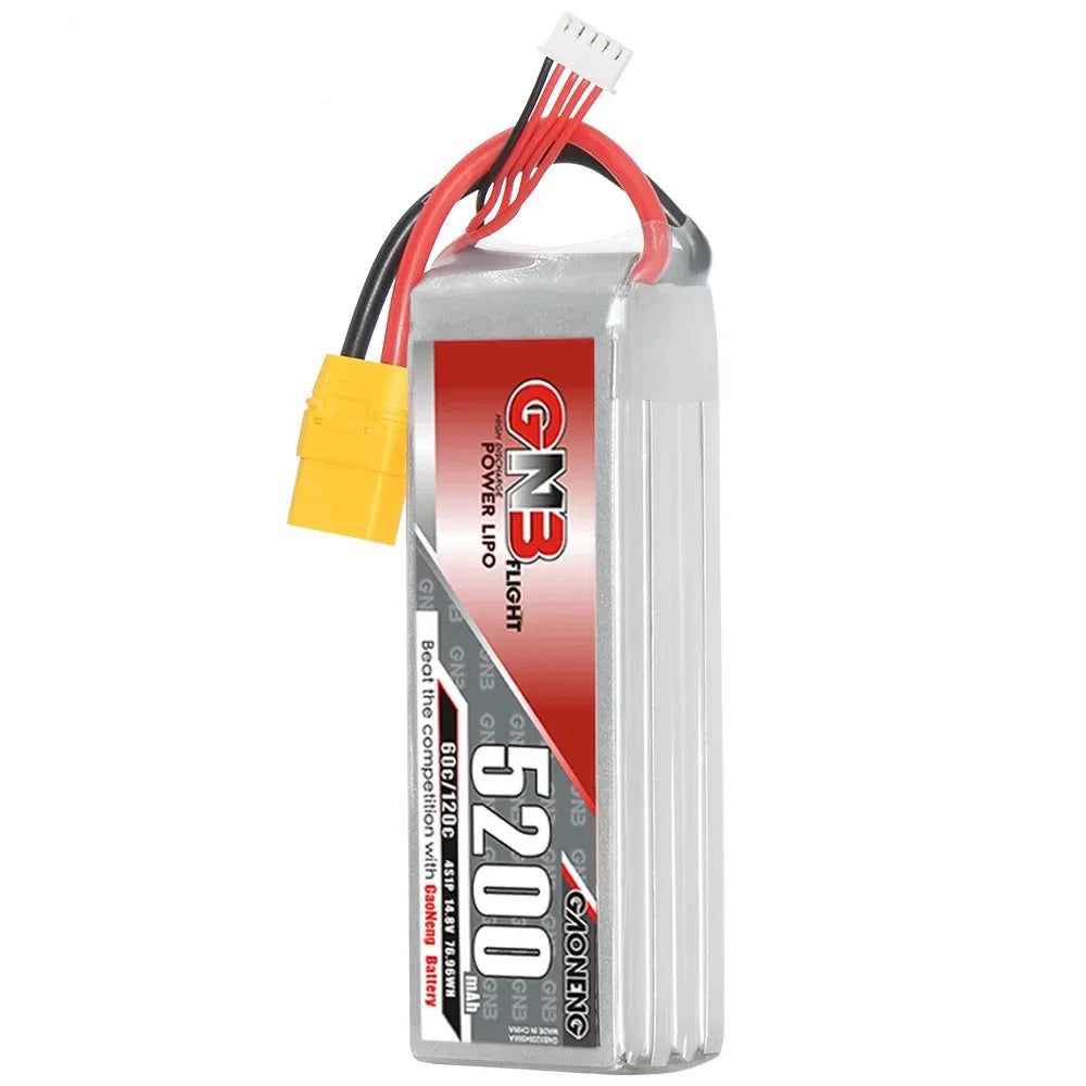 GAONENG GNB 4S 14.8V 5200mAh 60C LiPo Battery XT90