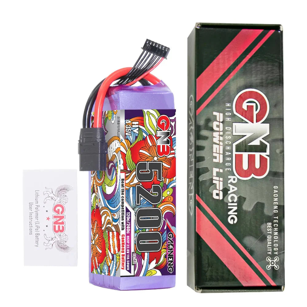 GNB LiHV 6S 22.8V 5200mAh 120C LiPo Battery XT60