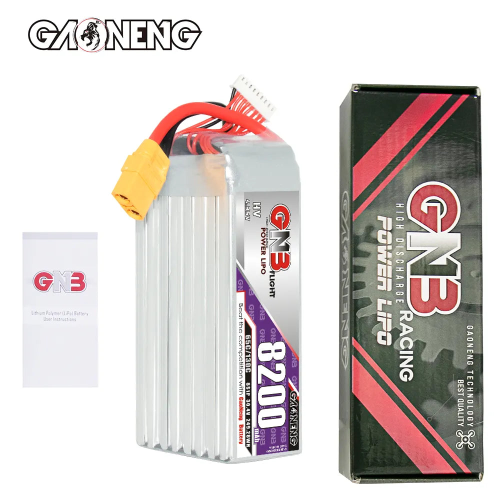 GNB HV 8S 30.4V 8200mAh 65C XT90 LiPo Battery
