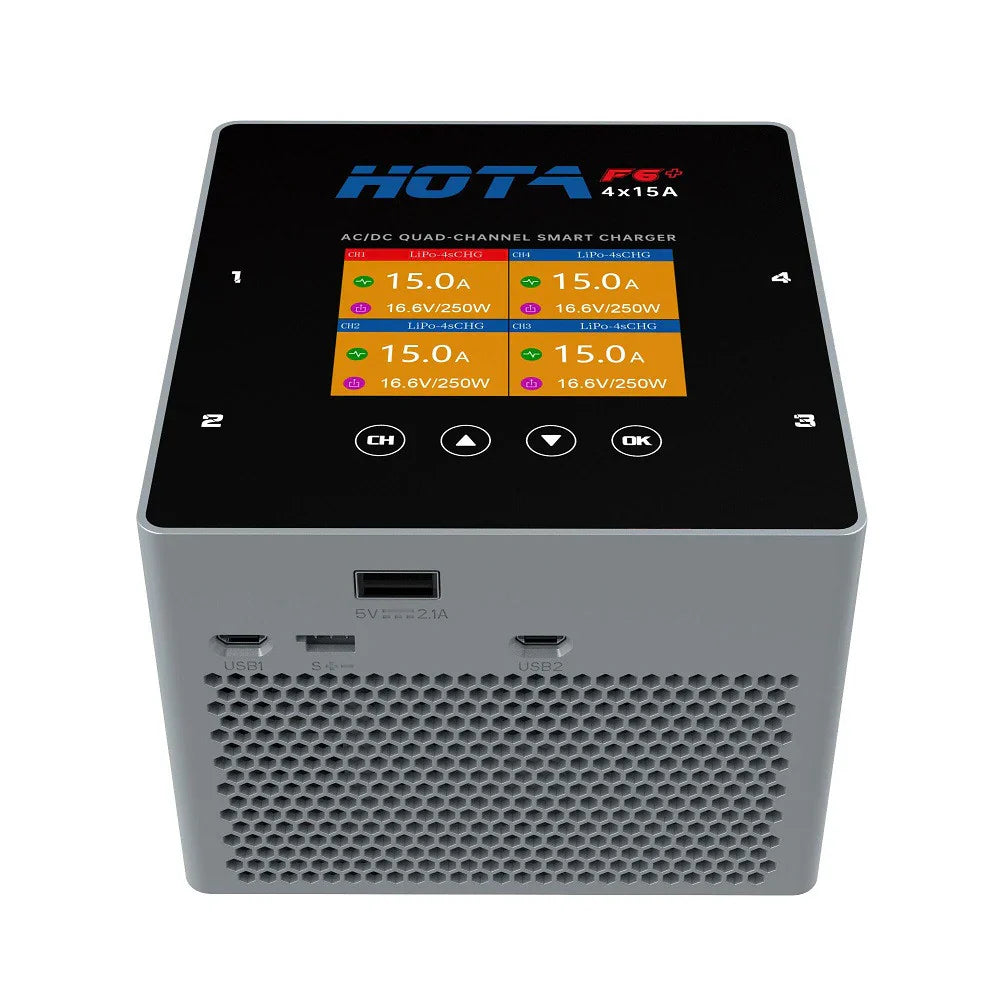HOTA F6+ AC/DC AC500W DC250Wx4 15Ax4 Smart Balance Charger