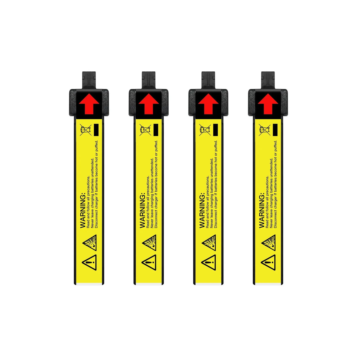 NewBeeDrone Nitro Nectar NX69 300mAh 1S 80C HV LiPo Battery (4-Pack)