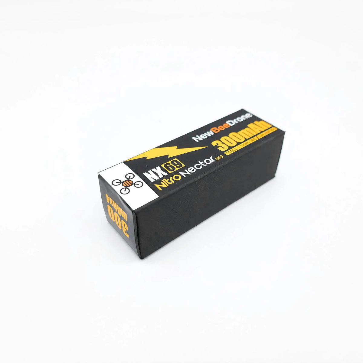 NewBeeDrone Nitro Nectar NX69 300mAh 1S 80C HV LiPo Battery (4-Pack)