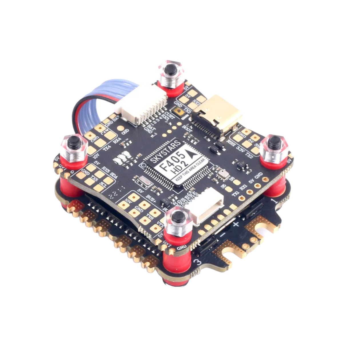 Skystars F4+KO50 Blheli_S Fly Stack 30x30 - DroneDynamics.ca