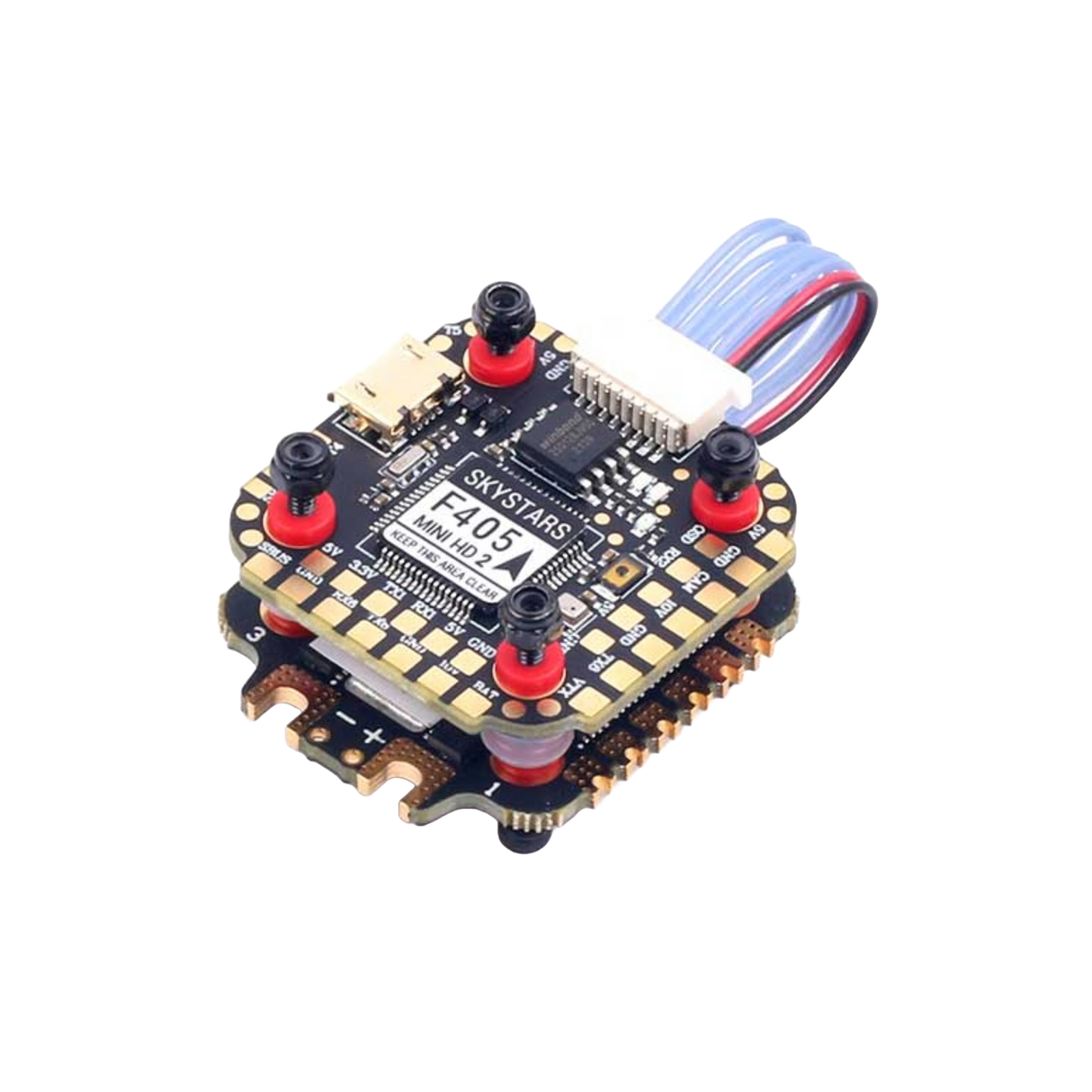 Skystars F4 HD2 KM35 8bit Mini Flight Stack - DroneDynamics.ca