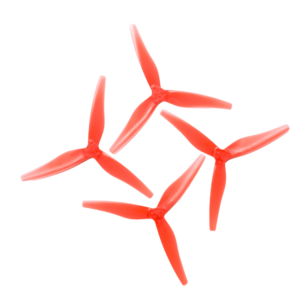2 Pairs EMAX Avia 5.0x3.0x3 5030 - 3blades 2CW+2CCW Propeller Red - DroneDynamics.ca
